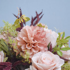 Arranjo Rosas E Dálias Artificial No Vaso De Vidro | Formosin